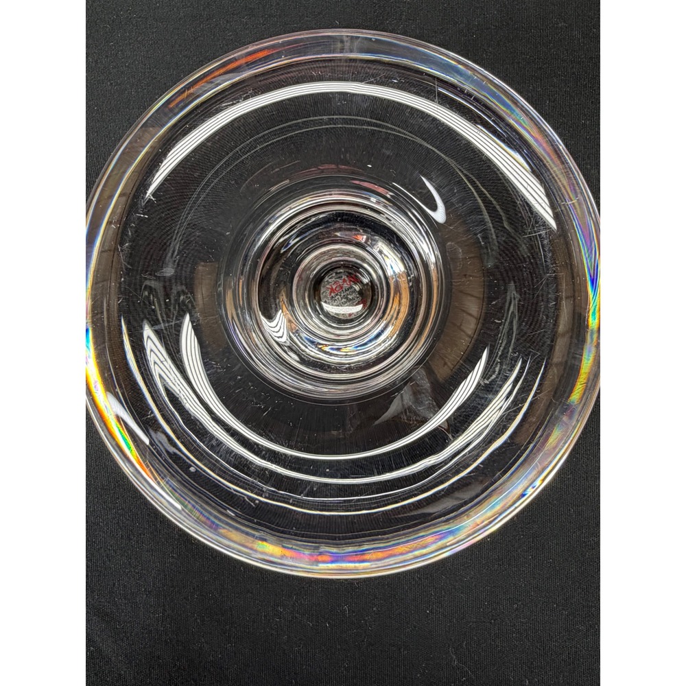 Dansk International Designs Full Lead Crystal Candle Holder Japan Clear Glass